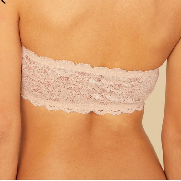 NWT Cosabella Never Say Never Flirtie Bandeau Bra in Blush Sz S - Picture 2 of 6